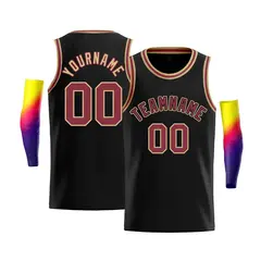 Black Old Gold-Black Bull Casual Basketball Jersey