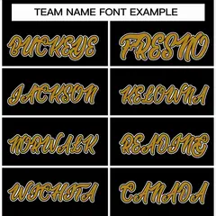Black Old Gold-Black Raglan Sleeves Varsity Letterman Jacket 3