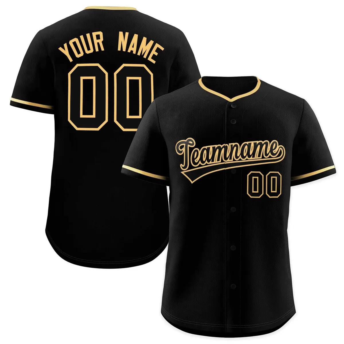 Black Old Gold Classic Authentic Baseball Jersey