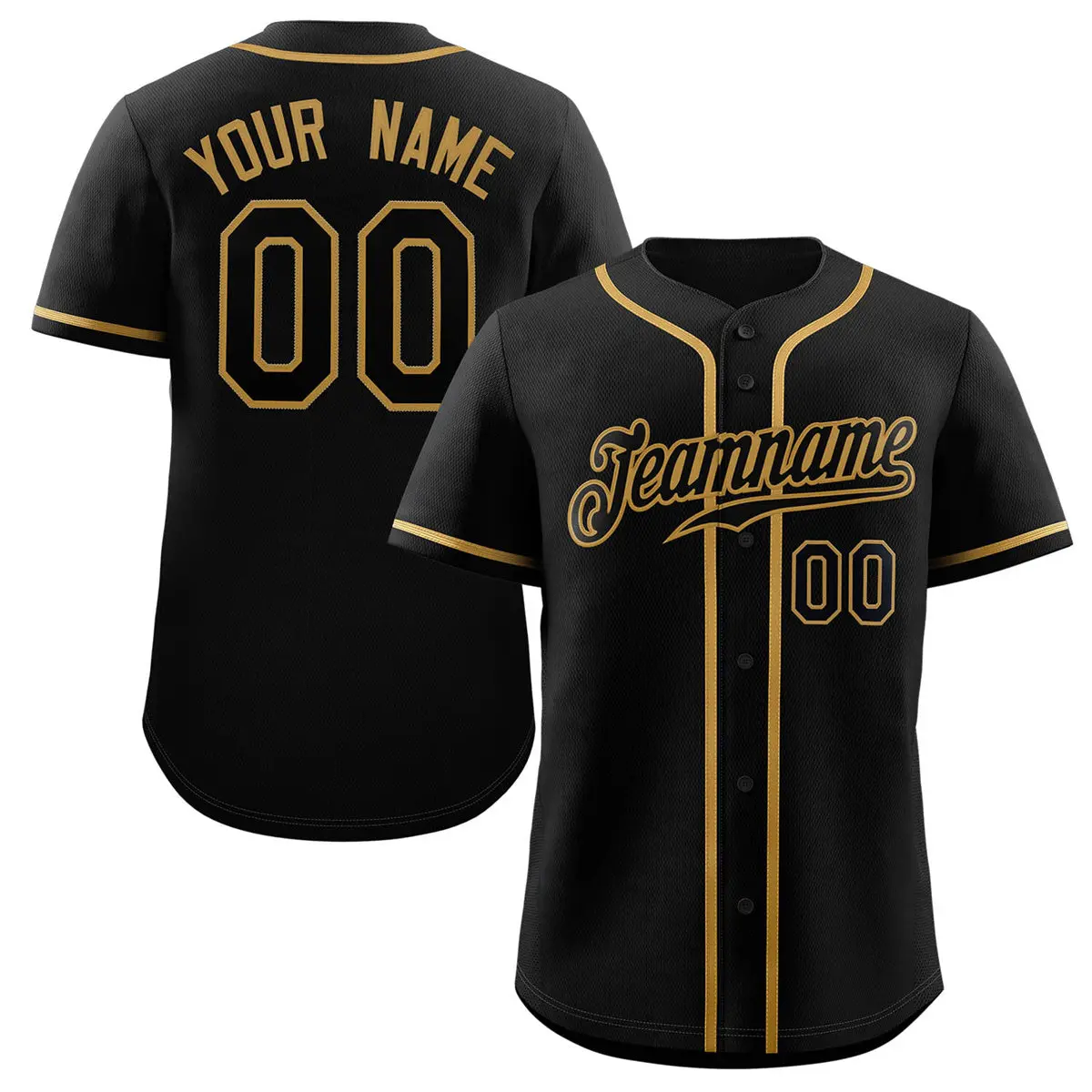 Black Old Gold Classic Authentic Baseball Jersey