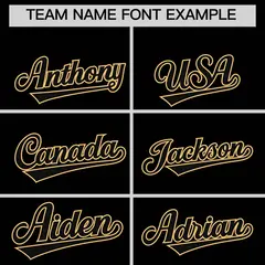 Black Old Gold Classic Authentic Baseball Jersey 10