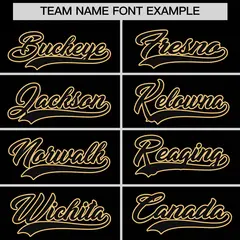 Black Old Gold Classic Authentic Baseball Jersey 17