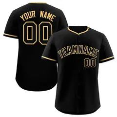 Black Old Gold Classic Authentic Baseball Jersey 22