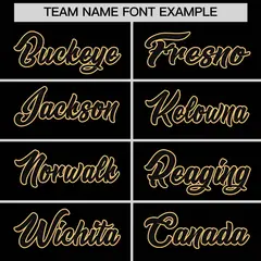 Black Old Gold Classic Authentic Baseball Jersey 31