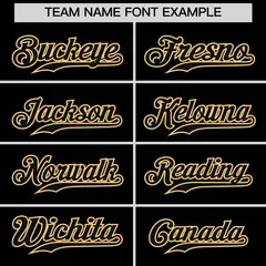 Black Old Gold Classic Authentic Baseball Jersey 38