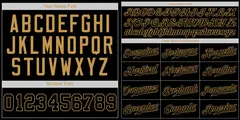 Black Old Gold Classic Authentic Baseball Jersey 5