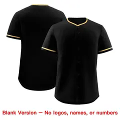 Black Old Gold Classic Authentic Baseball Jersey 7