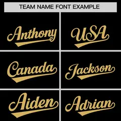 Black Old Gold Classic Authentic Baseball Jersey 3