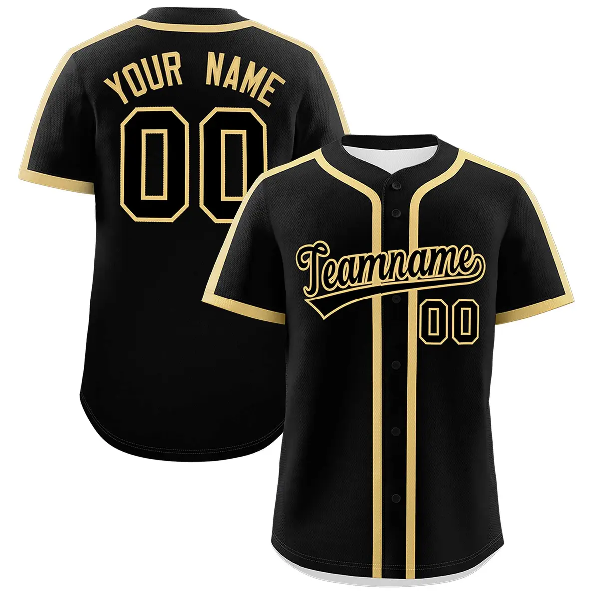 Black Old Gold Classic Authentic Baseball Jersey