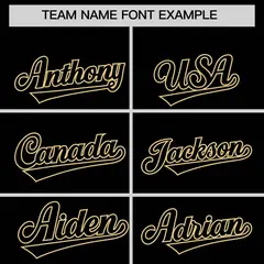 Black Old Gold Classic Authentic Baseball Jersey 3