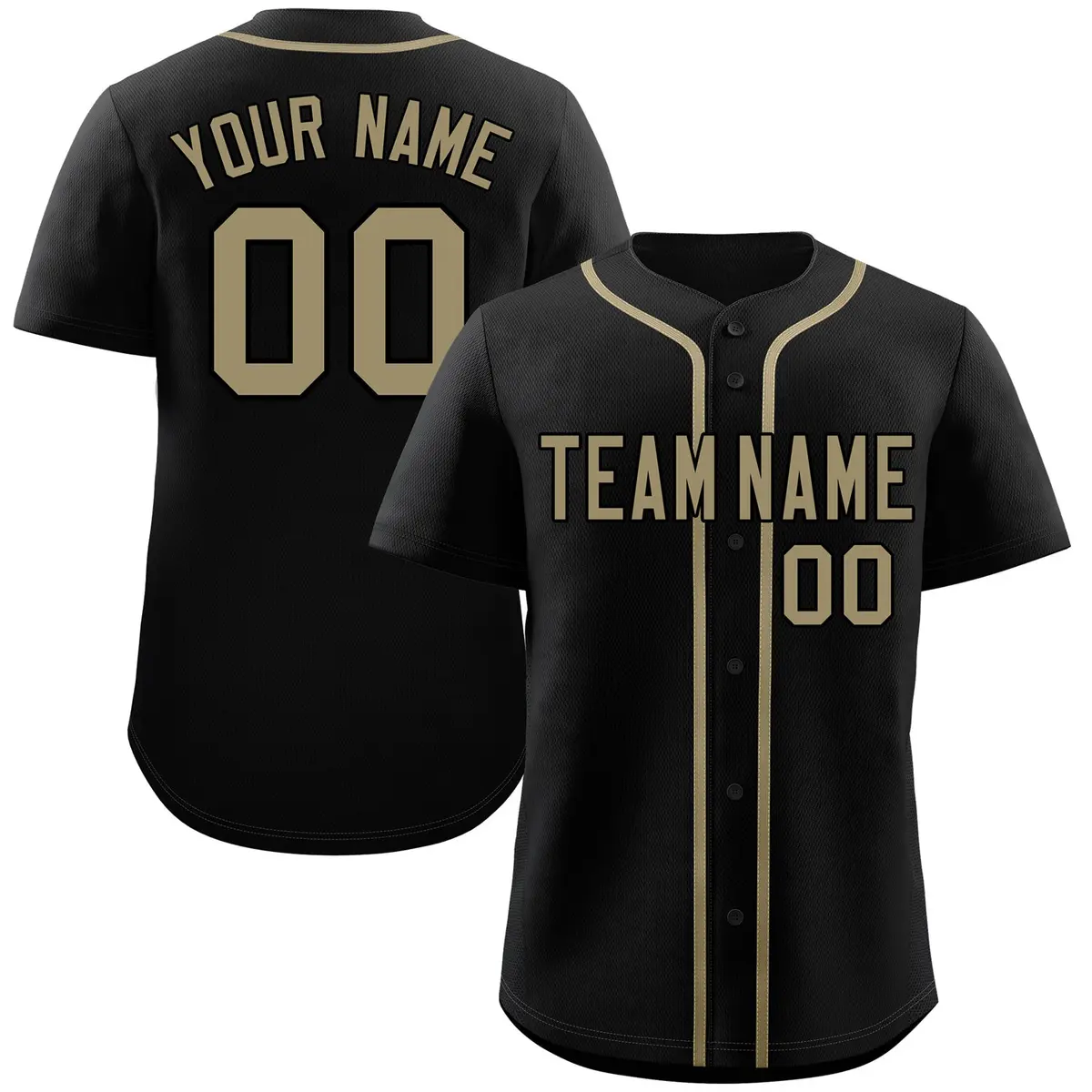 Black Old Gold Classic Authentic Baseball Jersey