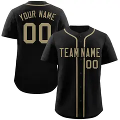 Black Old Gold Classic Authentic Baseball Jersey 1