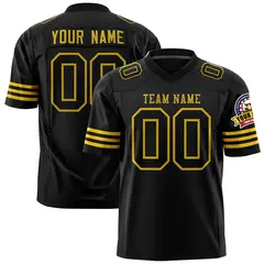 Black Old Gold Classic Authentic Football Jersey