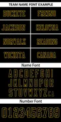 Black Old Gold Classic Mesh Authentic Football Jersey 3