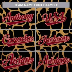 Black Old Gold-Crimson Spotted Full-Zip Letterman Bomber Jacket 5