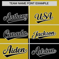 Black Old Gold Four Squares Color Block Varsity Letterman Jacket Hoodie 5