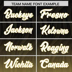 Black Old Gold Gradient Authentic Outdoor Football Jersey 3