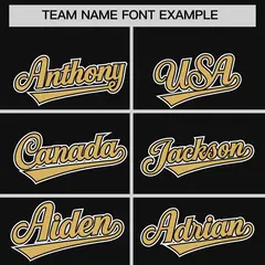 Black Old Gold Gradient Varsity Full-Snap Letterman Jacket Hoodie 5