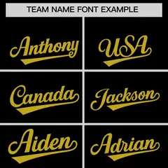 Black Old Gold Graffiti Wind Mark Pattern Baseball Jersey 3
