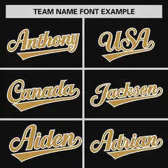 Black Old Gold Horizontal Stripe Pullover Baseball Jersey 4