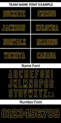 Black Old Gold Insert Color Mesh Football Jersey 3