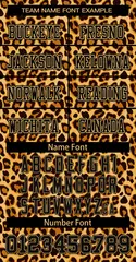 Black-Old Gold Leopard Mesh Authentic Football Jersey 3