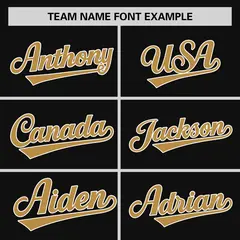 Black Old Gold Raglan Sleeves Authentic Baseball Jersey 3