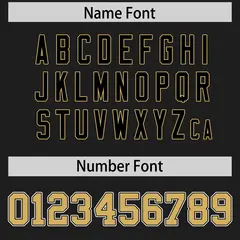 Black Old Gold Raglan Sleeves Authentic Football Jersey 4