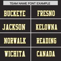Black Old Gold Shoulder Cut Two-Tone Flag Football Jersey 3