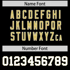 Black Old Gold Side Stripe Authentic Football Jersey 4