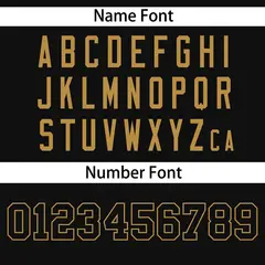 Black Old Gold Side Two-Tone Authentic Baseball Jersey 4