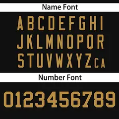 Black Old Gold Side Two-Tone Authentic Baseball Jersey 4