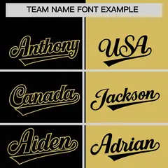 Black Old Gold Split Coconut Tree Design Baseball Jersey 3