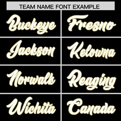 Black Old Gold Star Pattern Raglan Football Jersey 3
