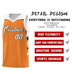 Black Old Gold Two Tone Side Star Color Block Drapable Basketball Jersey 2