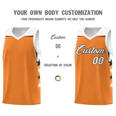 Black Old Gold Two Tone Side Star Color Block Drapable Basketball Jersey 3