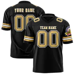 Black Old Gold-White Classic Authentic Football Jersey