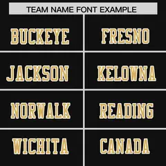 Black Old Gold-White Classic Authentic Football Jersey 3