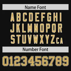 Black Old Gold-White Classic Authentic Football Jersey 4