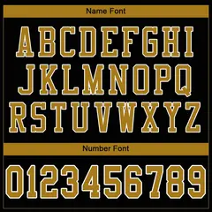 Black Old Gold-White Classic Mesh Authentic Football Jersey 3