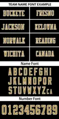 Black Old Gold-White Classic Mesh Authentic Football Jersey 3