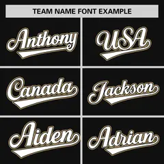 Black Old Gold-White Color Block Authentic Baseball Jersey 3