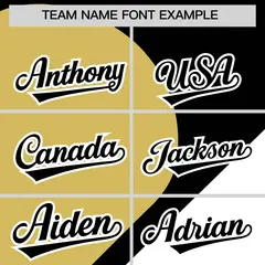 Black Old Gold-White Color Block Half Heart Baseball Jersey 3