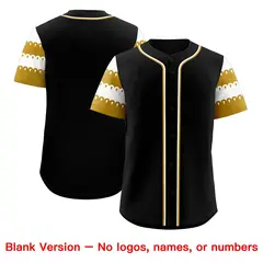 Black Old Gold White Flag Lace Sleeve Baseball Jersey 7