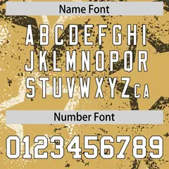 Black Old Gold White Star Pattern Authentic Football Jersey 4