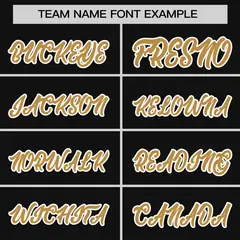 Black Old Gold-White Stripe Raglan Authentic Baseball Jersey 3