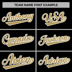 Black Old Gold-White Varsity Full-Snap Letterman Jacket 5