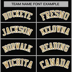 Black Old Gold-White Varsity Full-Snap Letterman Jacket 5