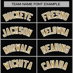 Black Old Gold-White Varsity Full-Snap Letterman Jacket 5