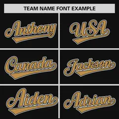 Black Old Gold Zebra Graffiti Authentic Baseball Jersey 3